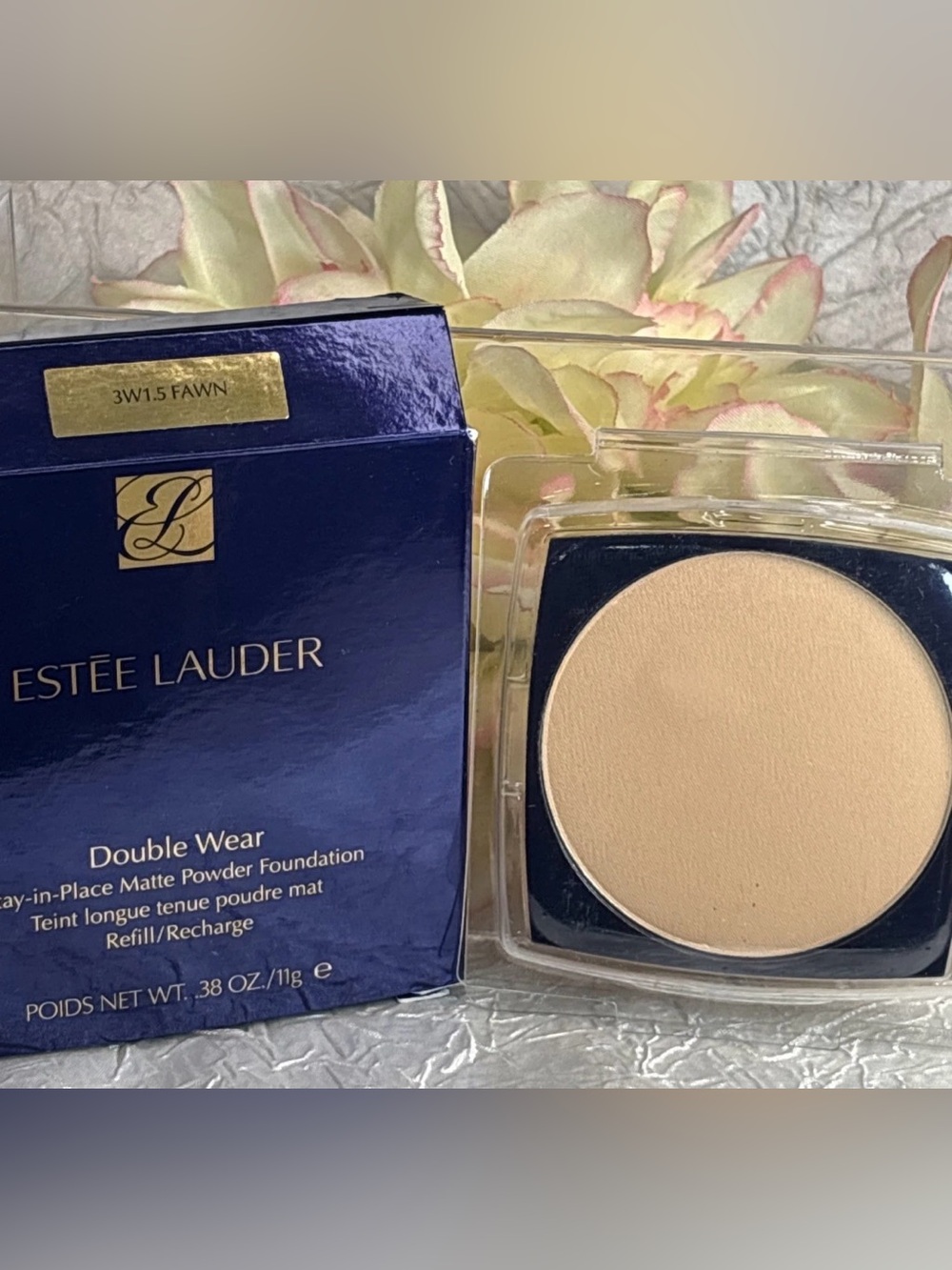 ESTEE LAUDER DOUBLE WEAR STAY IN PLACE MATTE POWDER REFILL NIB 3W1.5 FAWN